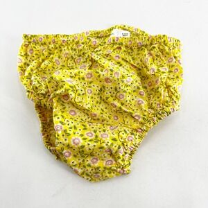 Baby Boden Floral Bloomers Yellow Baby Girl 6-12 Months